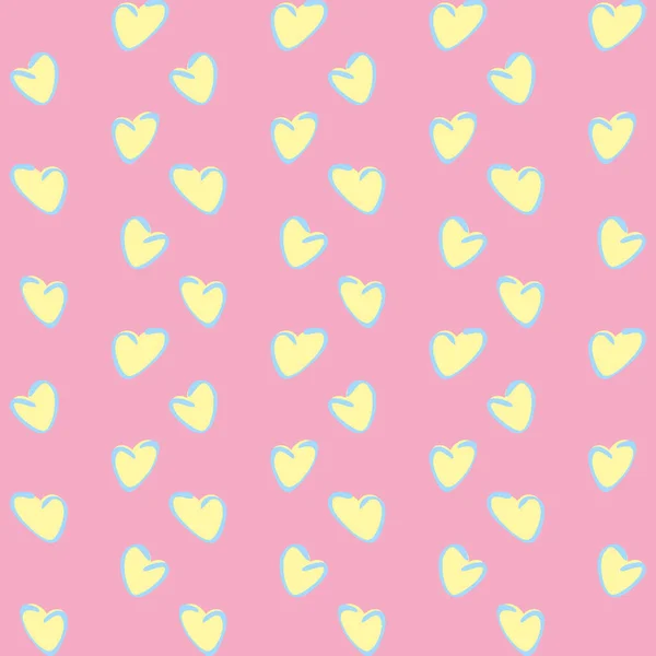 Kusursuz desen, kare arkaplandaki sonsuz doku - şekillendirilmiş kalpler - renk grafikleri. Muhteşem bir aşk dünyası. Gerçeküstü. Tasarım elemanları. Web sitesi, blog, duvar kağıdı, tekstil, ambalaj için arkaplan.