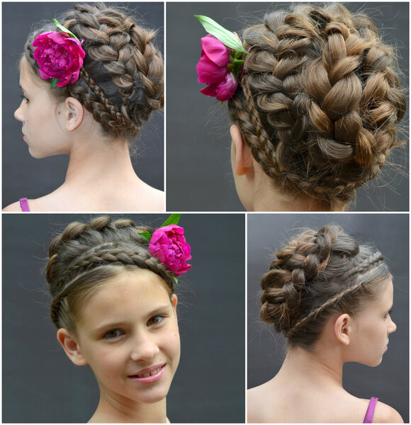 Collage - hairstyle with long hair