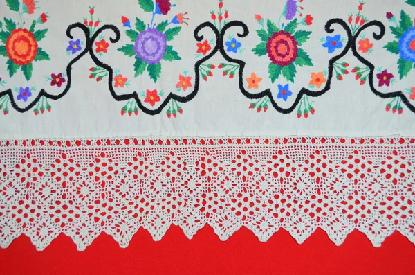 Handicraft. lace. Embroidery — Stock Photo, Image