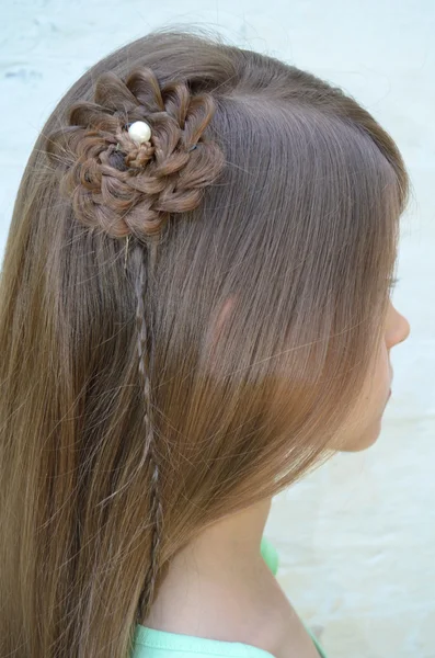 Cabelo trançado — Fotografia de Stock