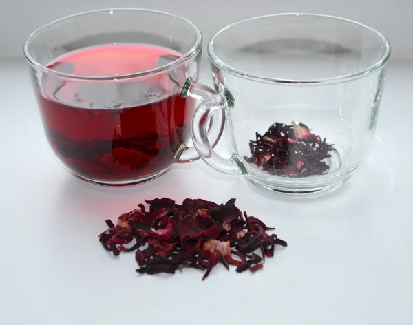 Czerwony hibiscus herbata — Zdjęcie stockowe
