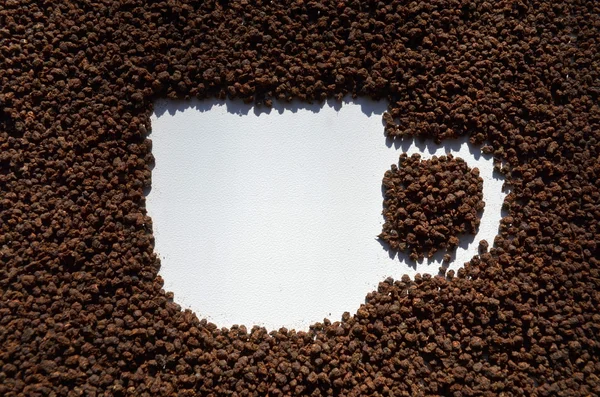 Чёрный гранулированный чай — стоковое фото