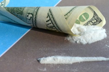 Drugs and money clipart