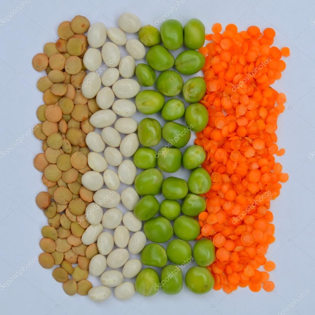 Lentils, peas and beans — Stock Photo © YuliyaM 77662730