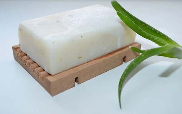 肥皂天然薰衣草 — 图库照片