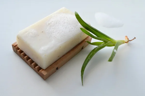 Sapone con aloe vera — Foto Stock