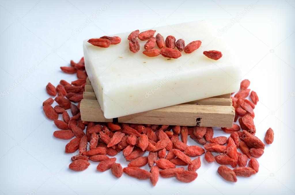 Natural Soap with goji berries