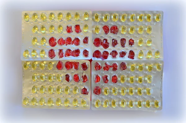 Fish oil capsules. Omega — Stock Photo, Image