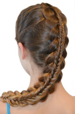 Hairstyle with long hair clipart