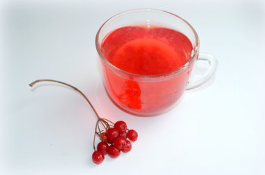 Çilek kartopu ile çay