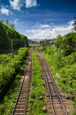 Tren hatları yukarıdan izlendi