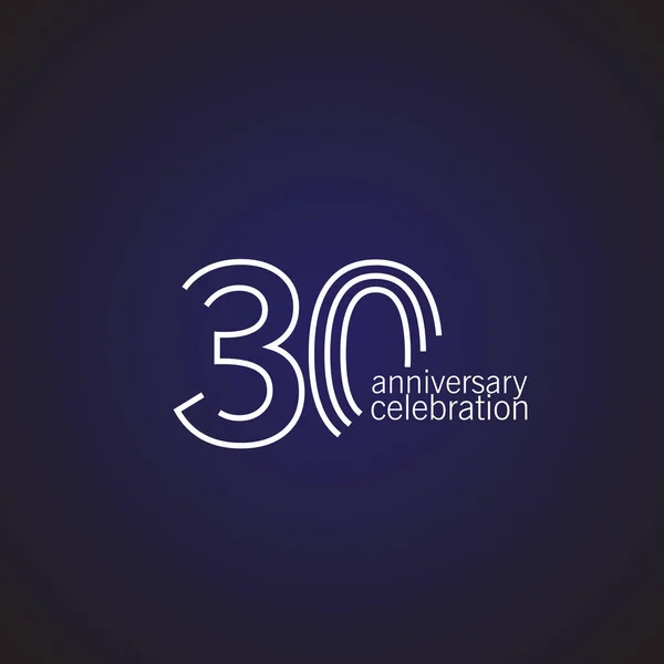 Aniversário Anos Celebration Vector Template Design Illustration —  Vetores de Stock