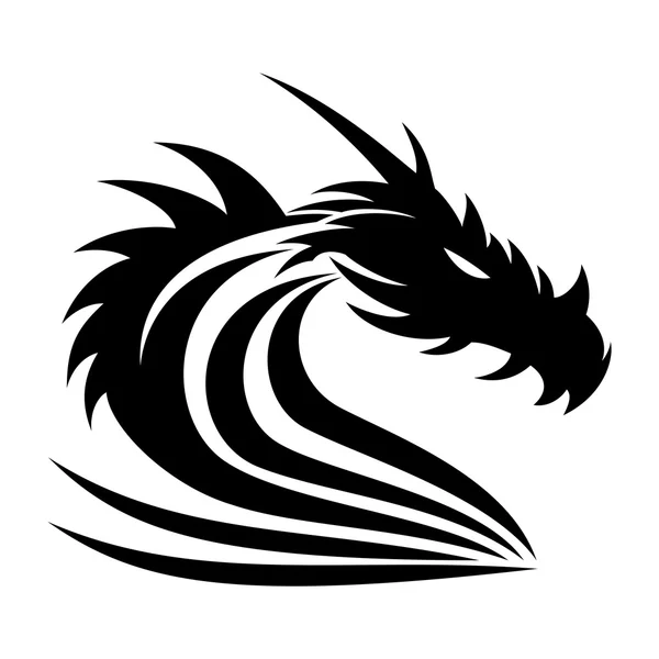 The sign of the dragon — Stock Vector