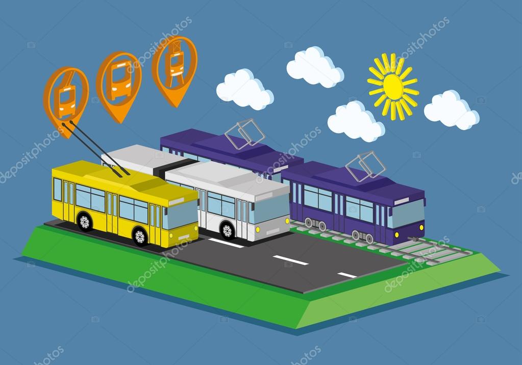 Bus, tram and trolley Stock Photo by ©taronin 105360150