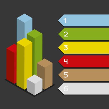Renkli dikey Infographic.