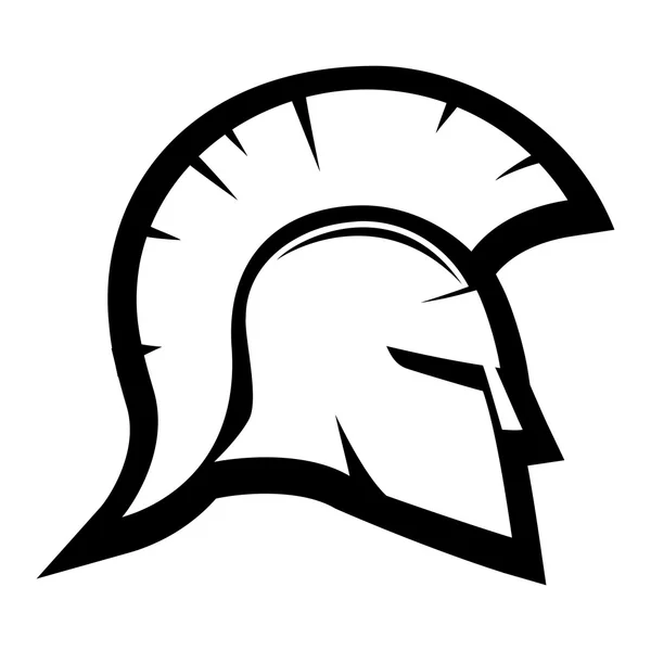 Знак спартанского шлема . — стоковый вектор