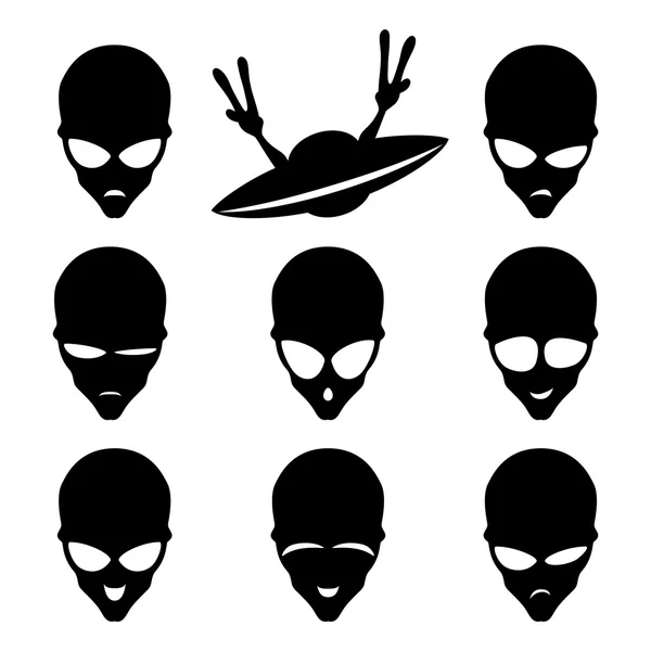 OVNI y extraterrestre . — Archivo Imágenes Vectoriales