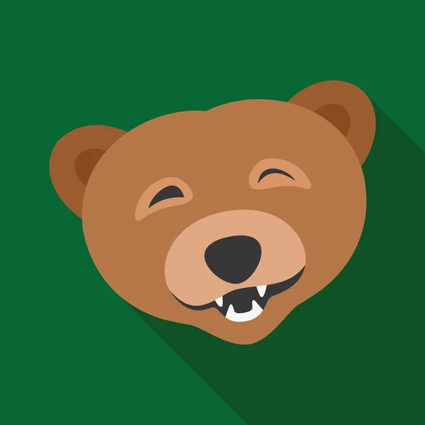 Smiling cute bear. — Stock Vector