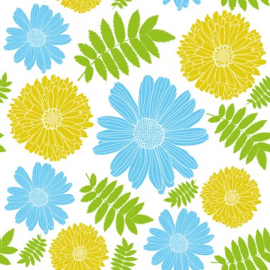 vektör arka plan sorunsuz. çiçekler.