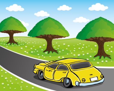 vektör çizim. Araba.