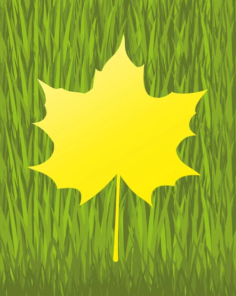 Vector banner. Maple leaf. — Stock Vector