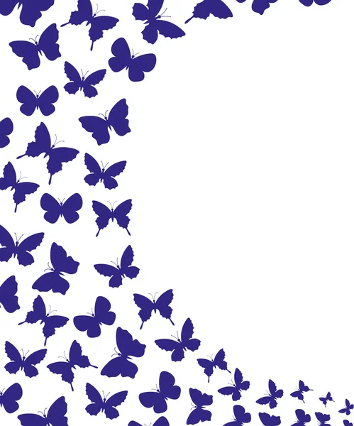 Vector banner. vlinders. — Stockvector