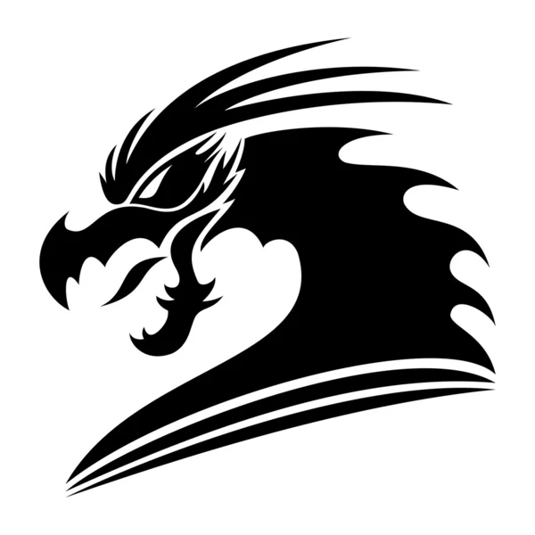 Signo vectorial. Dragón . — Vector de stock