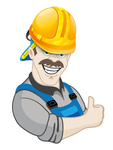 Vector sign. Worker. — Stock Vector