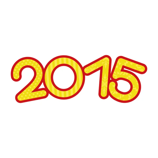 Signo vectorial. Año 2015 . — Vector de stock