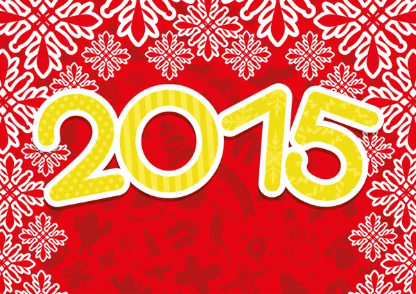 Banner vectorial. Año 2015 . — Vector de stock