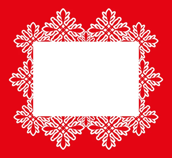 Vector frame. Snowflakes. — Stock Vector