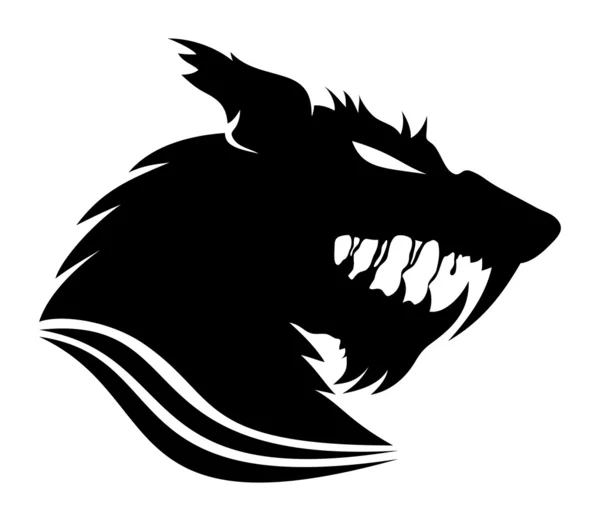 vektör bir işaret. Kurt adam.