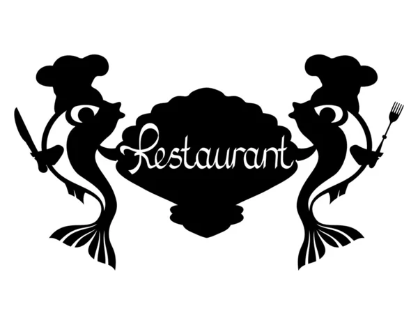 Vector teken. Restaurant. — Stockvector