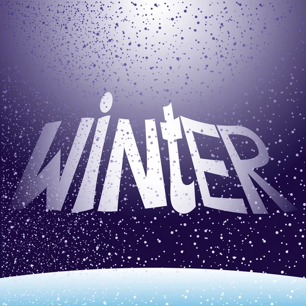 Vectorillustratie. Winter. — Stockvector