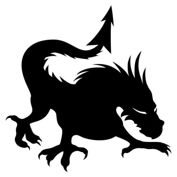 Signo vectorial. Dragón . — Vector de stock