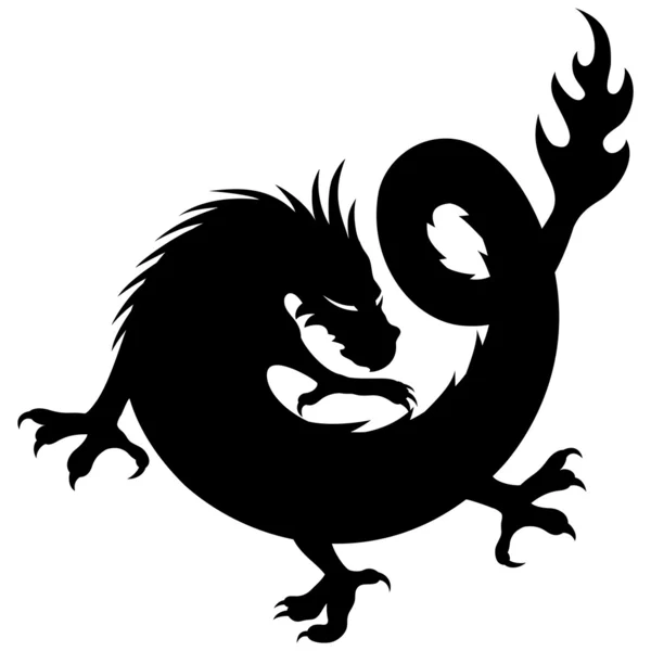 Signe vectoriel. Dragon ! . — Image vectorielle