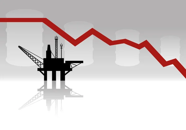 Produção de petróleo. — Vetor de Stock