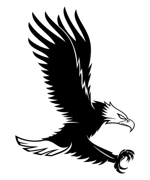 Vector sign. White eagle. — Stock Vector