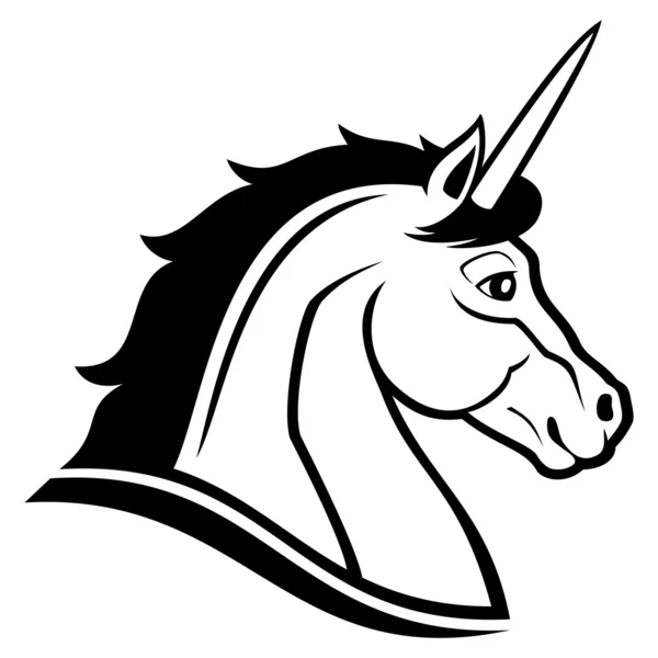 Tanda vektor. Unicorn . - Stok Vektor