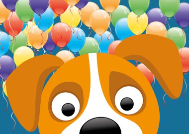 vektör çizim. köpek.