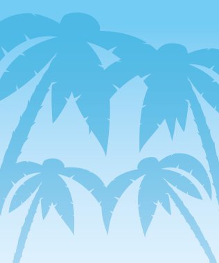 Palmiye ağaçları.