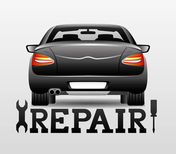 Repair car. — Stock Vector