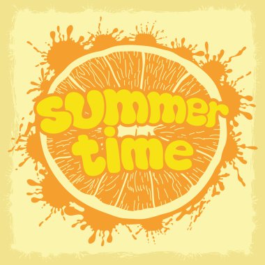 Vektör işareti. Yaz saati.