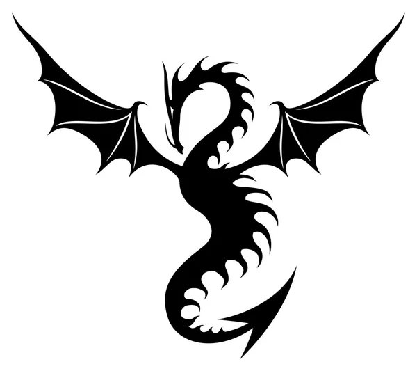 Signe vectoriel. Dragon ! . — Image vectorielle