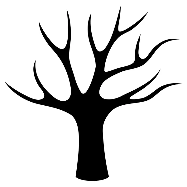 Vector tecken. träd. — Stock vektor