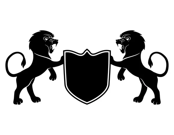 Vektorzeichen. Löwen. — Stockvektor