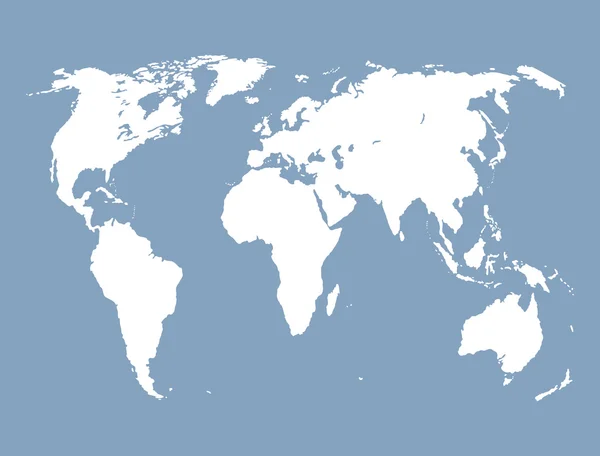 Mappa del mondo . — Vettoriale Stock