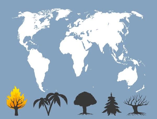 Mapa mundial . — Archivo Imágenes Vectoriales