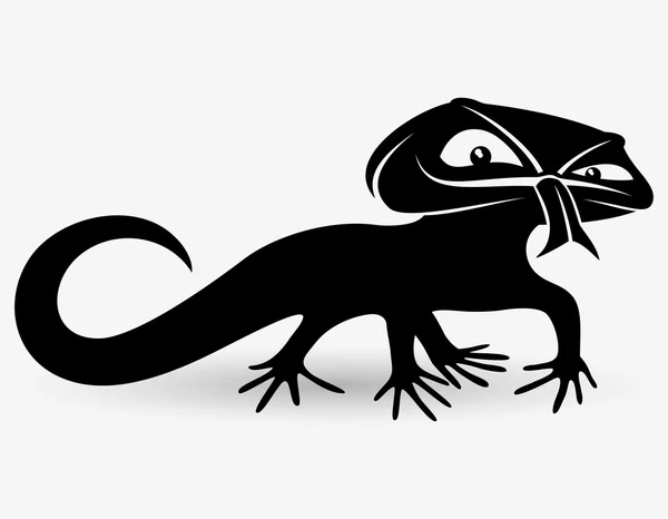 Vector sign. Lizard. — Stock Vector