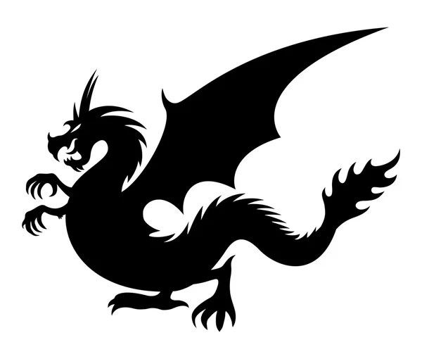 Vector tecken. Dragon. — Stock vektor